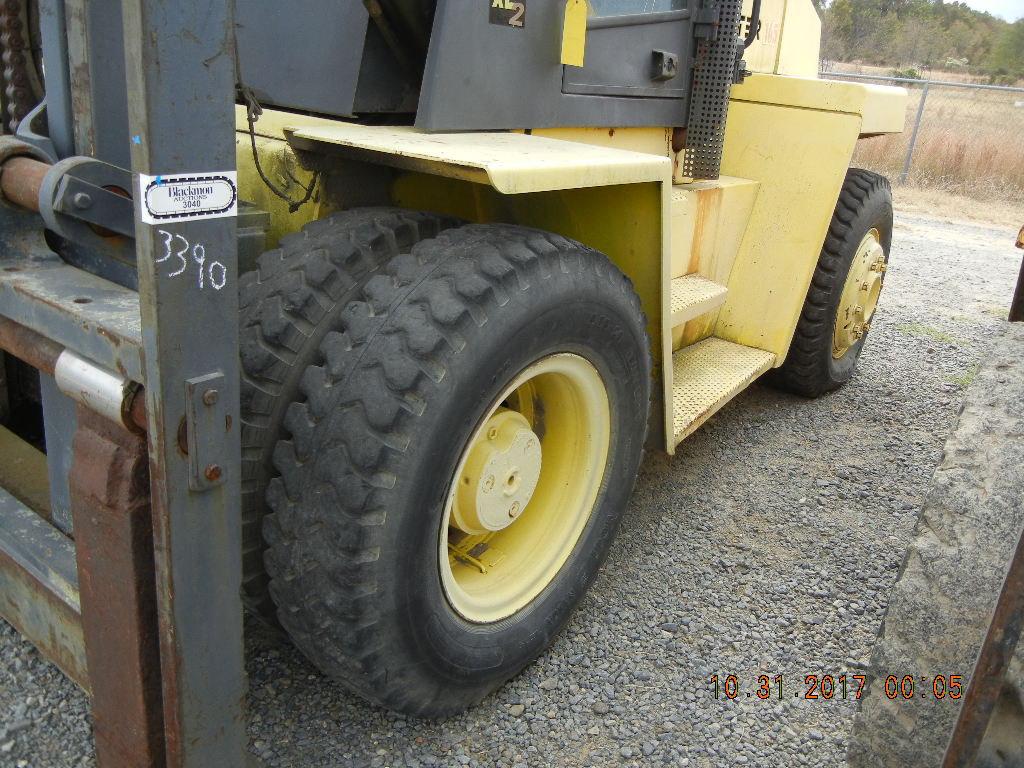 HYSTER H165XL FORKLIFT,  16,000-LB CAPACITY, CAB, DUAL DRIVE TIRES, 10.00 -