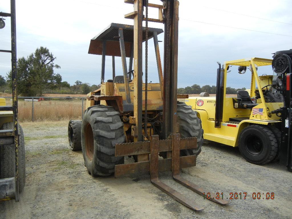 CASE 586E FORKLIFT, 4123hrs,  OROPS, 2-STAGE MAST, 48" FORKS, S# N/A