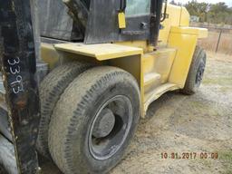 1993 HYSTER XL230 FORKLIFT,  CAB. FRONT/DUALS, 96" FORKS S# 32017