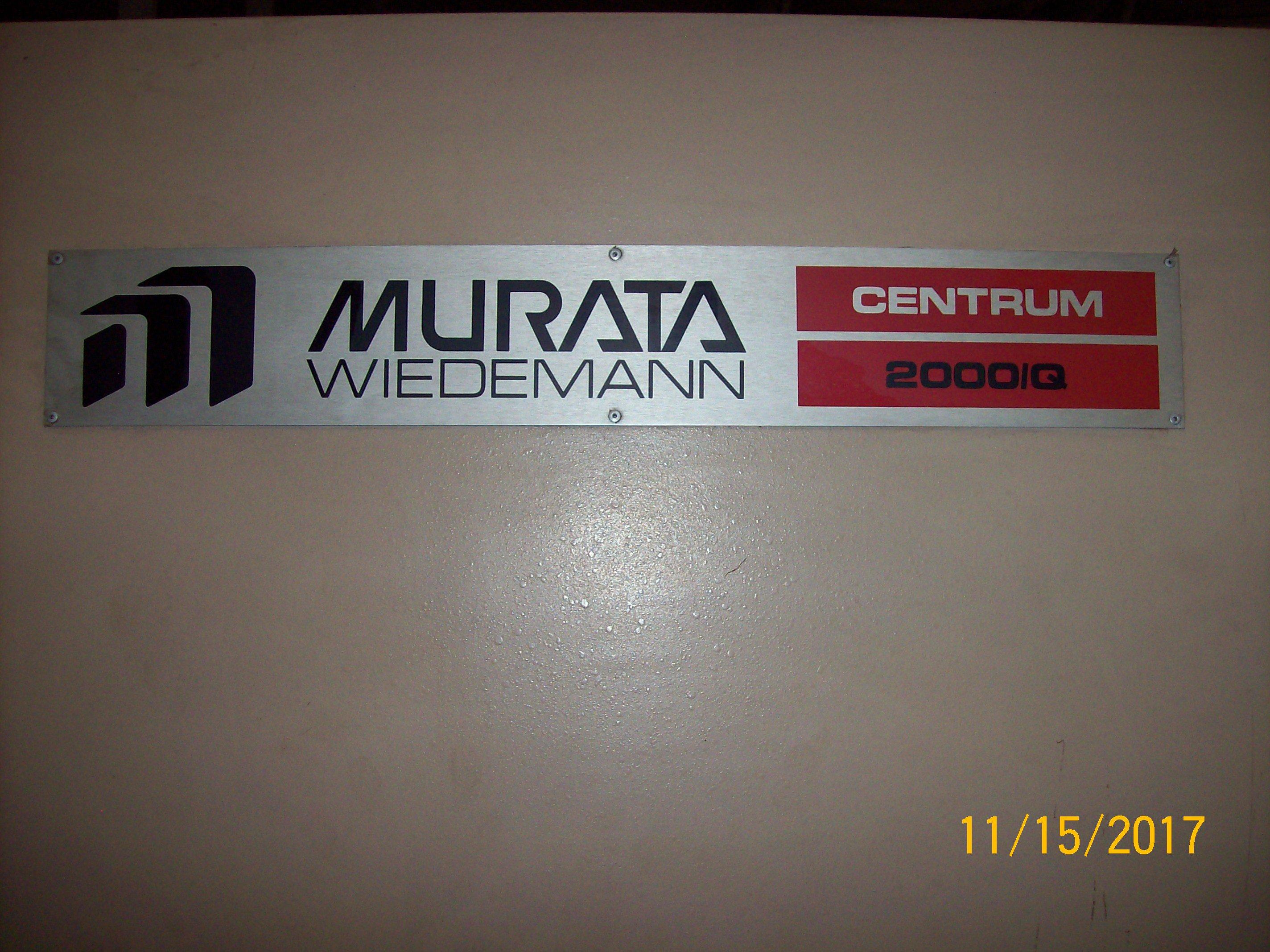 MURATA WEIDEMANN C-2000 TURRET PUNCH PRESS,  22 TON, CENTRUM 2000 CONTROL P