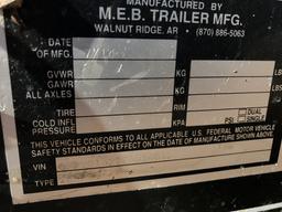 M E B 16’ Trash Trailer – Tandem Axle, 4’ Sheet Metal Walls, 2” Receiver, S