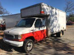 1998 Ford E-350 Super Duty Box Truck – Gas, Automatic, Single Axle Duals, 1