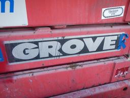 GROVE SM3088 PLATFORM SCISSOR LIFT 2496 hours on meter  WISCONSIN ENGINE MO