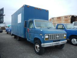 1988 FORD ECONOLINE 350 BOX VAN  V8, PARTS MISSING S# 1FDKE37F1JHB71443 C#