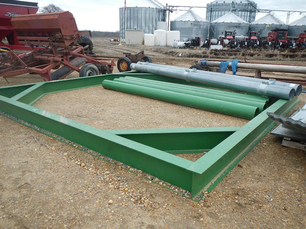 SCOTT 6000 BUSHEL OVERHEAD LOADING TANK,  NEW, COMPLETE WITH FRAME, LEGS, P