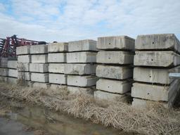 LOT OF (35) CONCRETE BRIDGE PLANKS, 30' X 17" X 42"  (BUYER RESPONSIBLE FOR