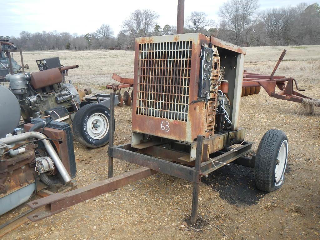 CUMMINS 4 CYLINDER POWER UNIT  TRAILER MOUNTED S# 4582750