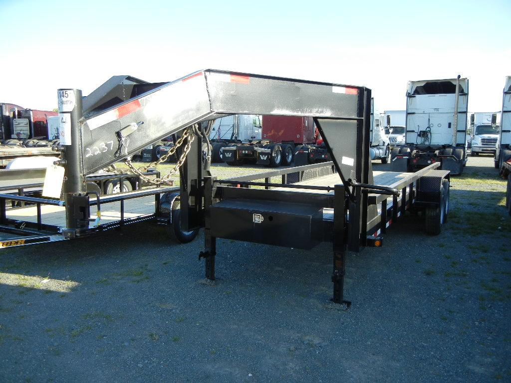 2015 BIG TEX 20GP-20 TRAILER,  GOOSENECK, 74"X20 DECK, TANDEM 10K AXLES, SI