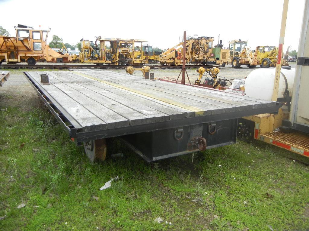 LAWRIMORE RAIL TRAILER,  PINTLE HITCH, 20', RAIL WHEELS S# N/A