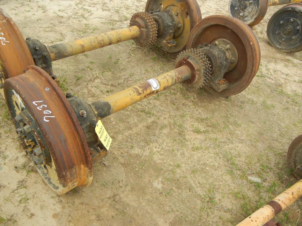 (2) RAIL AXLES