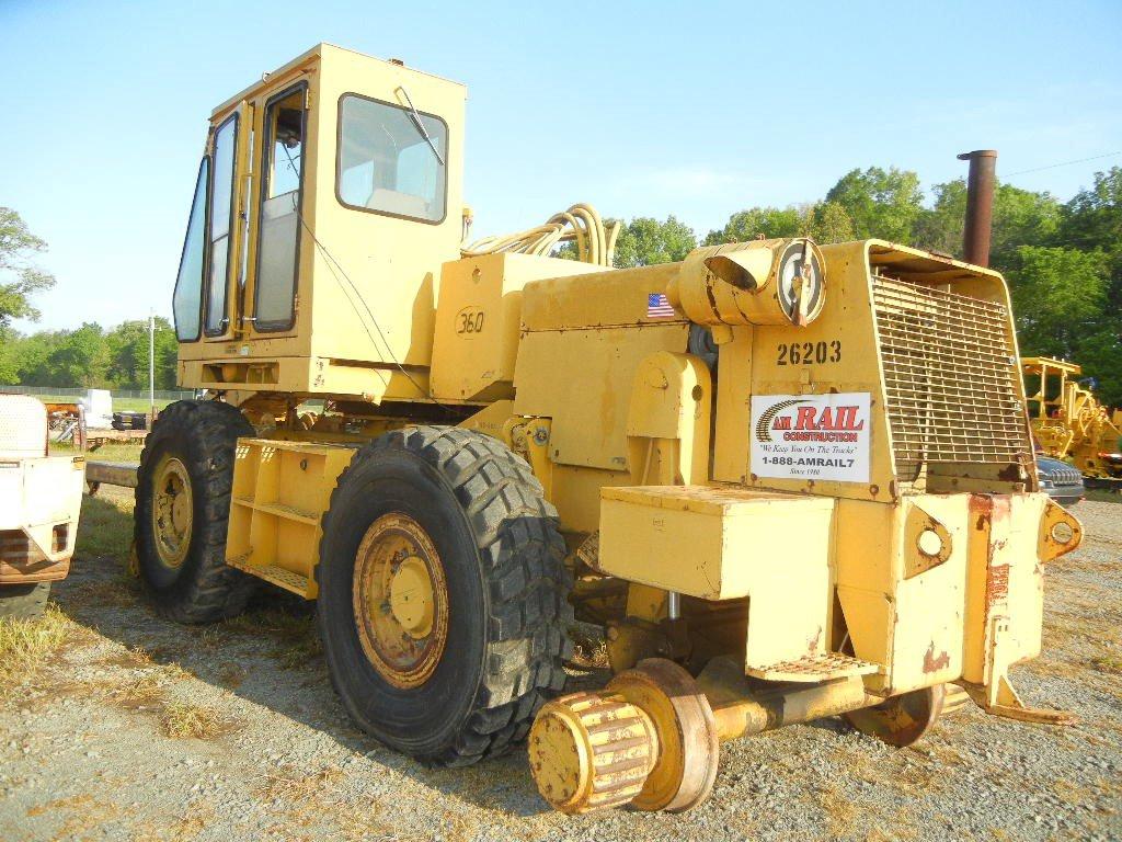 PETTIBONE 360 SPEED SWING,  RUBBER TIRED, DETROIT DIESEL, HY-RAIL, RAIL BOO