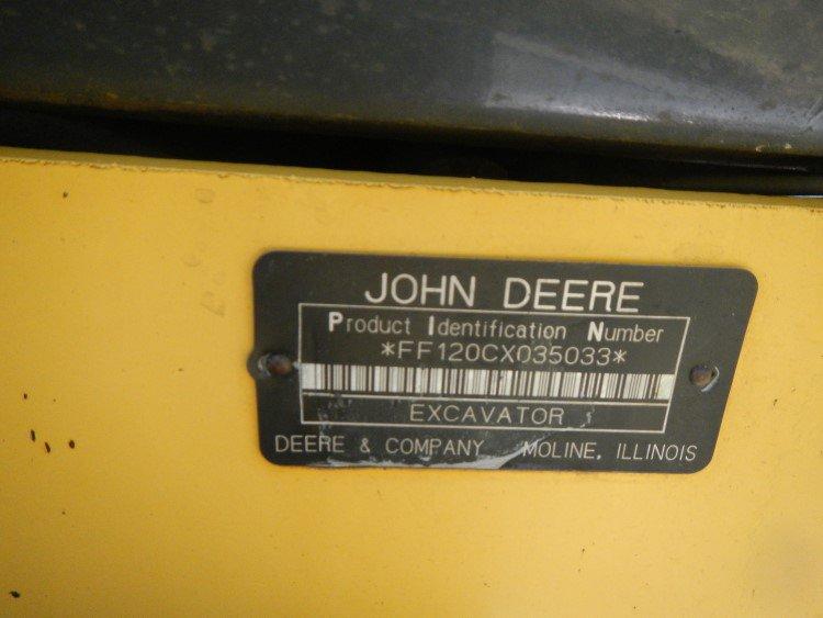 JOHN DEERE TCM-120C TIE CRANE, 10,925+ hrs,   LOAD OUT FEE: $250.00 S# 0350