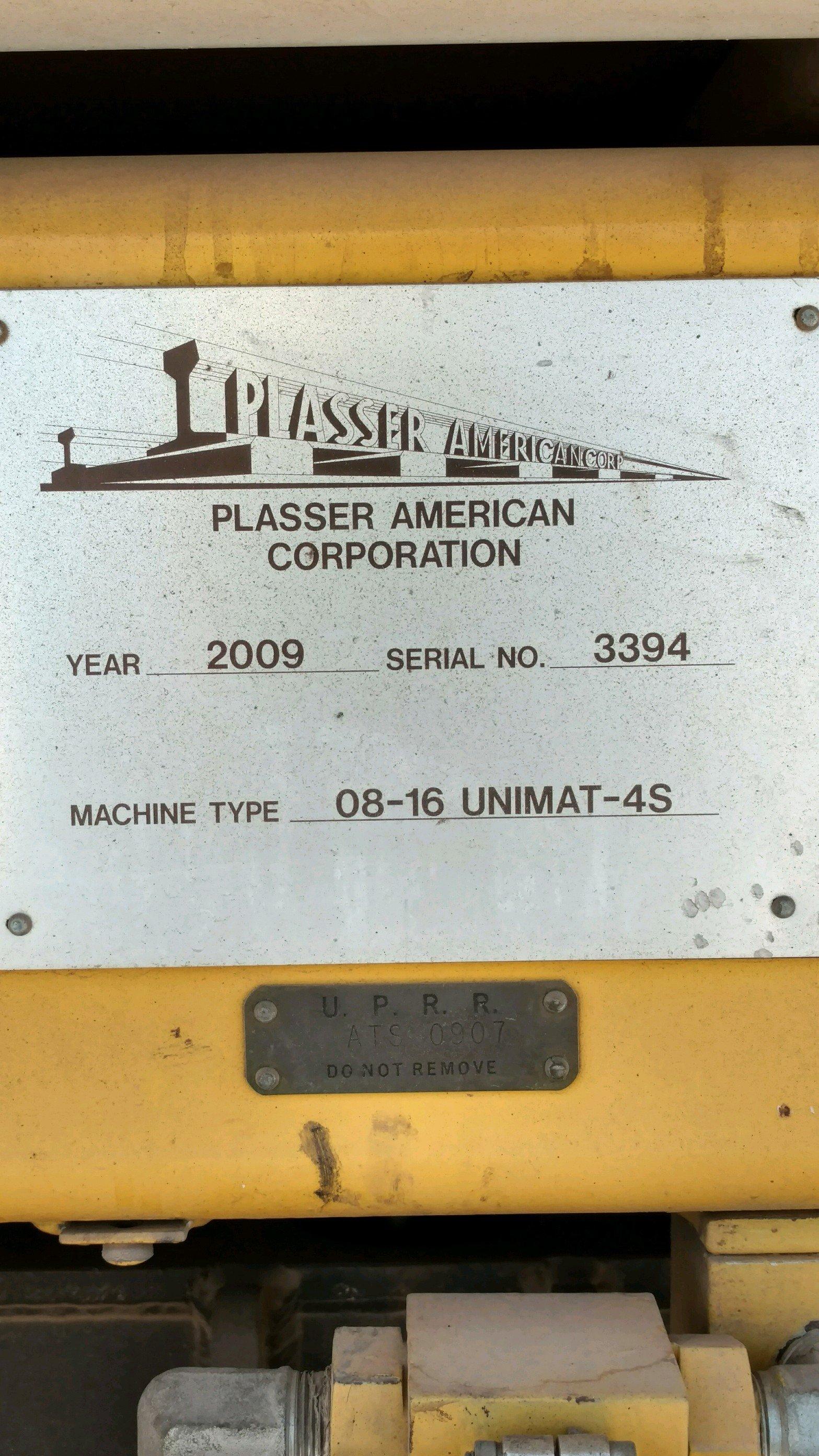 PLASSER UNIMAT 08-16/4S SWITCH AND PRODUCTION TAMPING MACHINE,  *SELLS ABSE