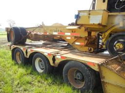 2001 LOADKING 403/4 DMFR RAIL TRAILER,  FOLDING NECK, 40-TON, TR-AXLE, AIR