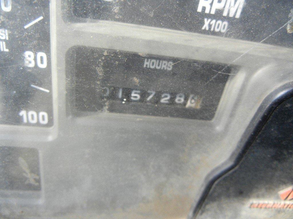1997 INTERNATIONAL 4900 HY-RAIL SERVICE TRUCK, 15,728+ mi,  CREW CAB, DT 46