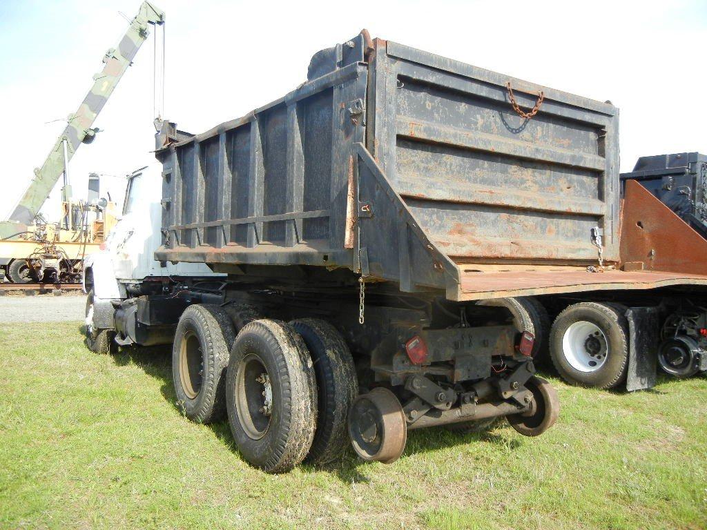 FORD L8000 ROTATOR DUMP TRUCK,  HY-RAIL, CAT 3208 DIESEL, DUPLEX TRANSMISSI