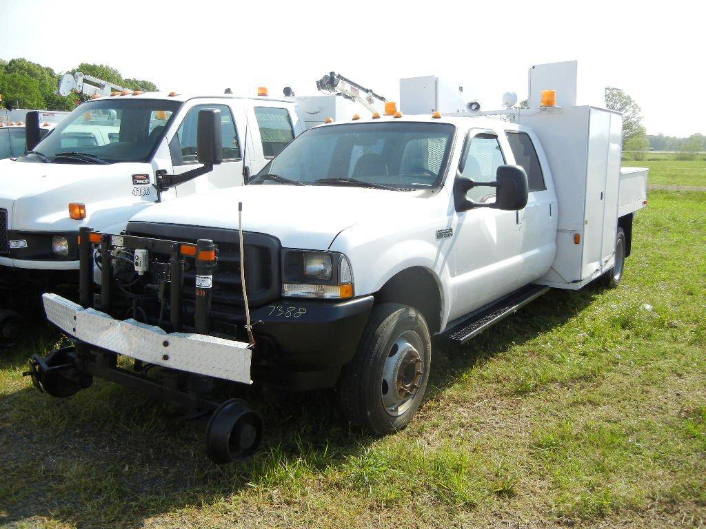 2002 FORD F-550 SERVICE TRUCK, 159,000+ MILES  POWERSTROKE DIESEL, AT, PS,