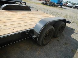 2018 NORTHSHORE TRAILER,  6' 10" X 18', TANDEM AXLE, ELECTRIC BRAKES, 2' DO