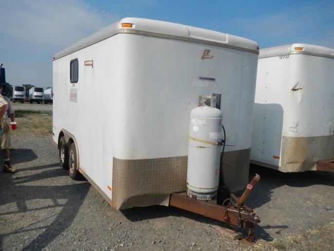 2005 PACE ENCLOSED TRAILER,  14', TANDEM AXLE, SWING DOOR S# 39708