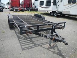 TUG MANUFACTURING 18' CAR HAULING TRAILER,  BUMPER PULL, TANDEM AXLE, ELECT