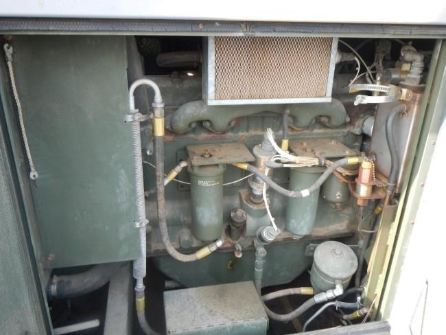 MILITARY GENERATOR SET, 368+ hrs,  30-KW, WHITE D298ER DIESEL ENGINE S# KZ2