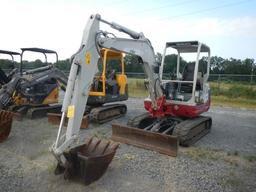 2011 TAKEUCHI TB235 MINI EXCAVATOR, 1,053+ hrs,  RUBBER TRACLS, OROPS S# 12