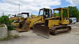 1994 CATERPILLAR D4C CRAWLER DOZER, 4,523 hrs,  6 WAY BLADE, CANOPY, POWERS