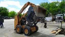 2007 CASE 430 SKID STEER LOADER,  ROPS CAGE,  AUXILIARY HYDRAULICS, GP BUCK