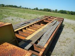 SHOPBUILT 35' LOWBOY TRAILER,  24' DECK, 3' DOVETAIL, 8' UPPER DECK, TANDEM