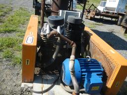 JACK TYLER AIR COMPRESSOR,  TWIN COMPRESSORS, (2) 5HP ELECTRIC MOTORS, 80 G