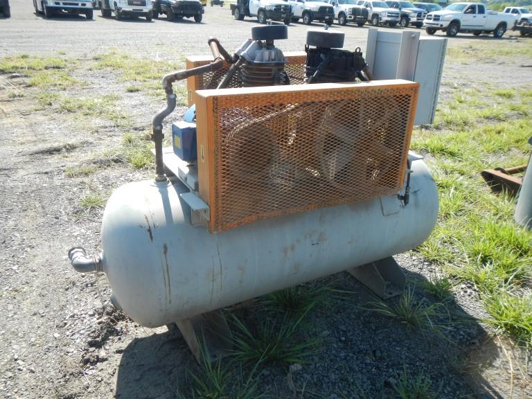 JACK TYLER AIR COMPRESSOR,  TWIN COMPRESSORS, (2) 5HP ELECTRIC MOTORS, 80 G