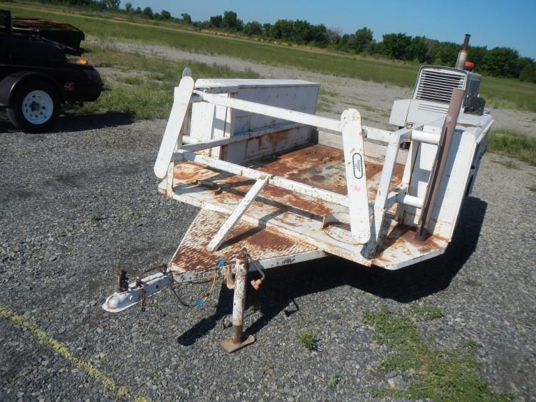 UTILITY TRAILER,  WITH SIDE MOUNT TOOLBOXES