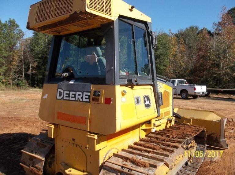 2011 JOHN DEERE 450J LGP CRAWLER DOZER, 4,982 hrs,  CAB, AC, 6 WAY BLADE, S