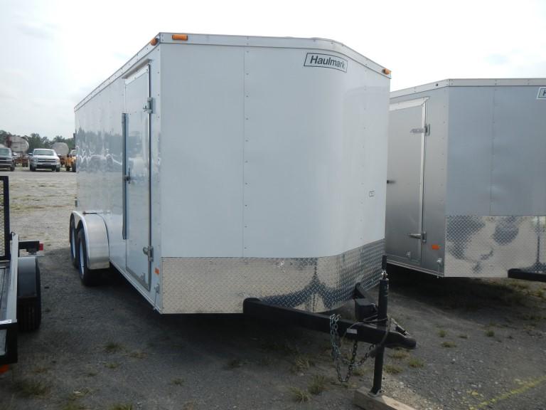 2014 UNIVERSAL TRAILER PASSPORT 16' ENCLOSED CARGO TRAILER,  V NOSE, TANDEM