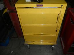 HARLOFF ROLL-AROUND TOOLBOX, all items are being offered as-is where-is, ru