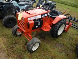 CASE 448 WHEEL TRACTOR,  ONAN 2 CYLINDER GAS, WITH CASE HYDRAULIC TILLER S#