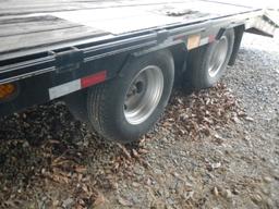 2009 BIG TEX 25GN EQUIPMENT TRAILER,  GOOSENECK, 48" SPREAD AXLE, 96"X24' L