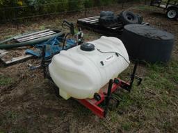 FIMCO SPRAYER  WITH 60 GALLON TANK, ELECTRIC PUMP, SPRAY BOOM WITH HAND SPR