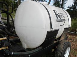 KISER WATER WAGON,  500 GALLON TANK, SELF CONTAINED, TRANSFER PUMP WITH BRI