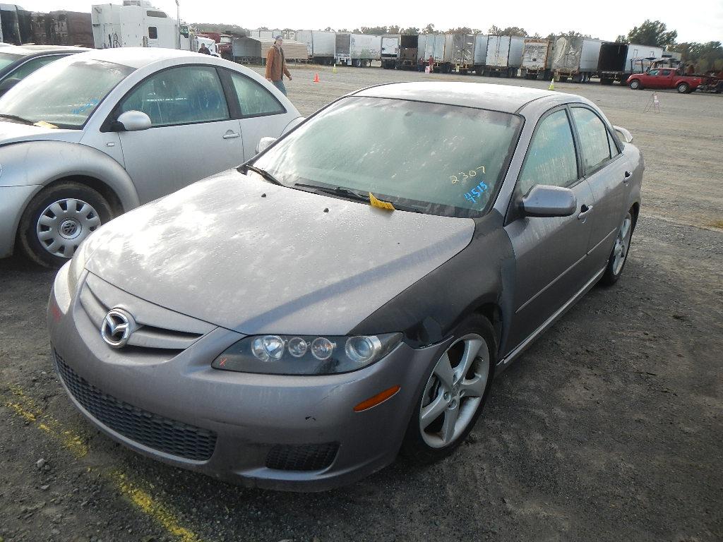 2006 MAZDA MX6 CAR,  4-DOOR, 4 CYLINDER GAS, AUTOMATIC, PS, AC, NO KEYS S#