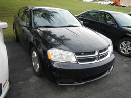 2012 DODGE AVENGER CAR, 87,035+ mi,  4-DOOR, V6, AUTOMATIC, PS, AC S# 1C3CD