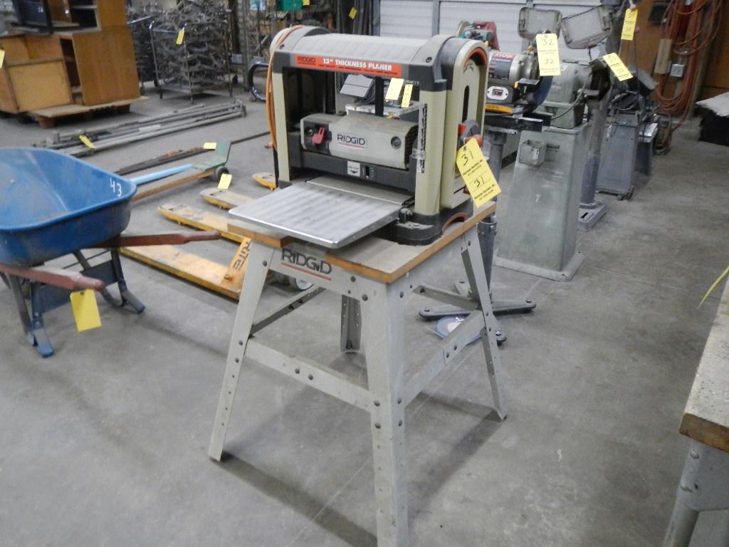 RIDGID PLANER  ON STAND, 13"