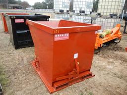 KC 1.5 YARD SELF DUMPING HOPPER WITH FORKLIFT TUBES