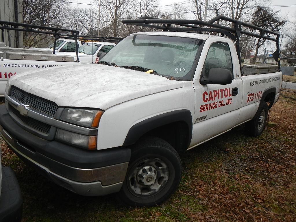 2005 CHEVROLET 2500 PICKUP TRUCK,  (NO KEYS-LOCKED), V8 GAS, AT, PS, AC, LA