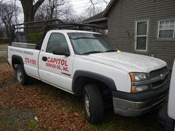 2005 CHEVROLET 2500 PICKUP TRUCK,  (NO KEYS-LOCKED), V8 GAS, AT, PS, AC, LA