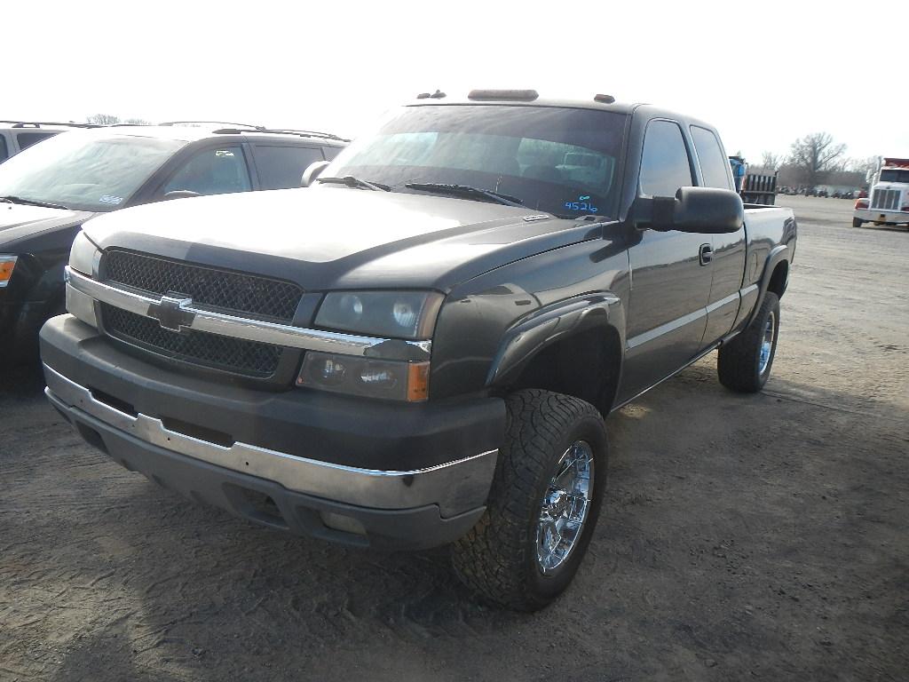 2003 CHEVROLET 2500 PICKUP TRUCK,  EXTENDED CAB, DURAMAX D1ESEL, AUTOMATIC,