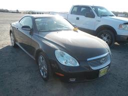 2002 LEXUS SC430 CAR, 96280 MI,  V8 GAS, AUTOMATIC, PS, AC, CONVERTIBLE, HA