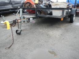 TERRY-ON UTILITY TRAILER,  5X8, SINGLE AXLE, RAMP GATE,