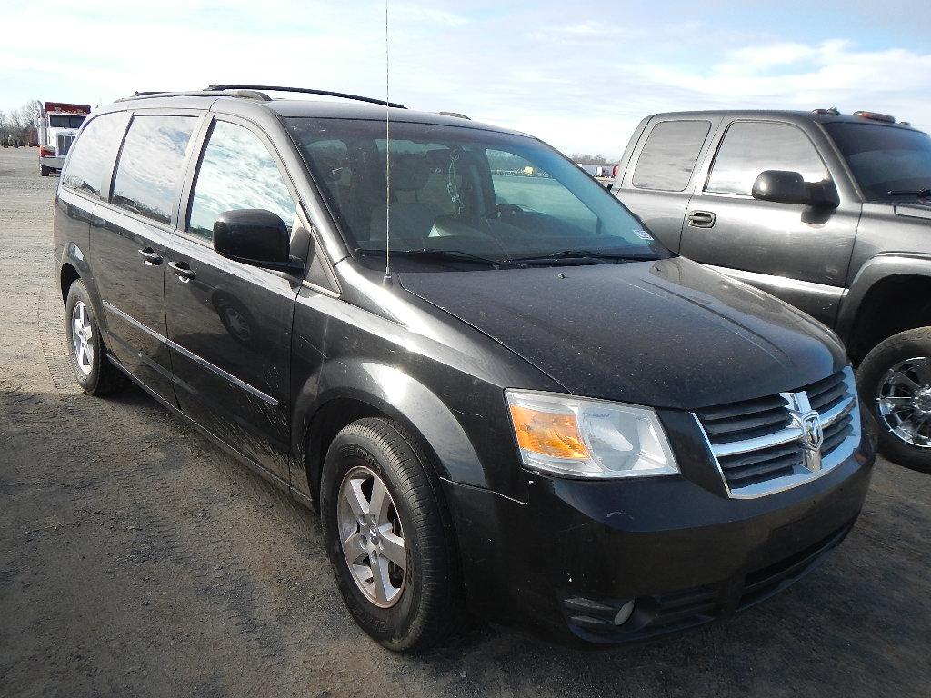 2008 DODGE CARAVAN VAN, 144K + mi  V6 GAS, AUTOMATIC, PS, AC, S# 55451