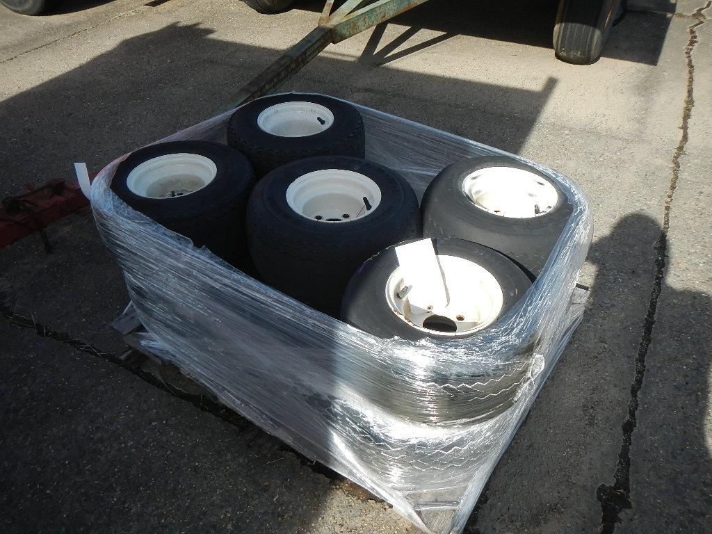 (10) 18X/8.50-8 GOLF CART TIRES AND WHEELS